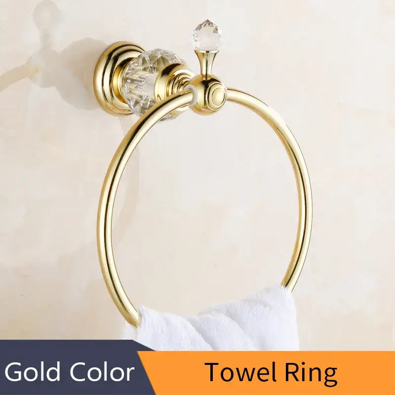 Gold Crystal Paper Holder