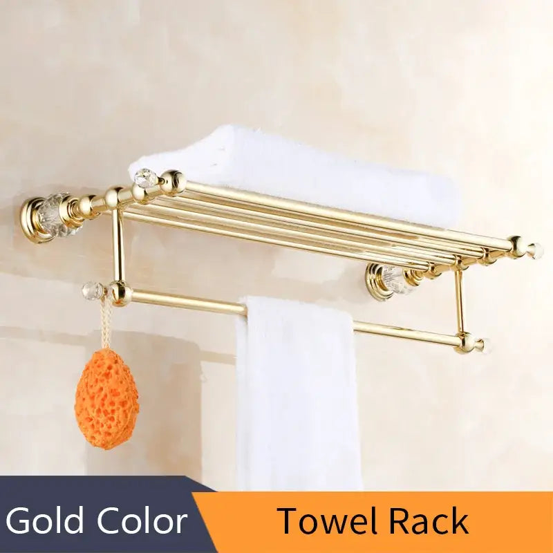 Gold Crystal Paper Holder