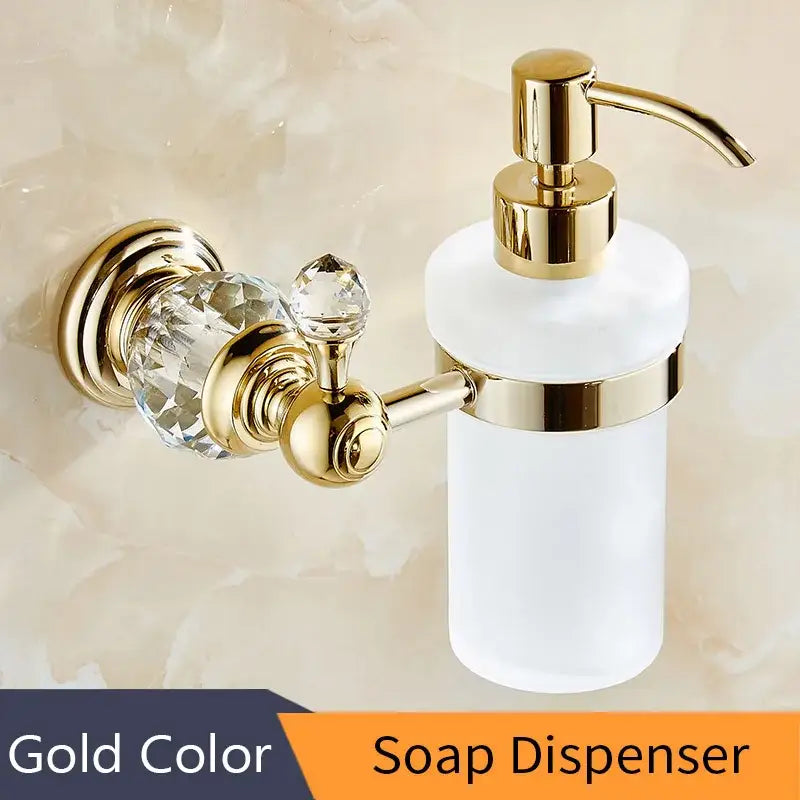 Gold Crystal Paper Holder
