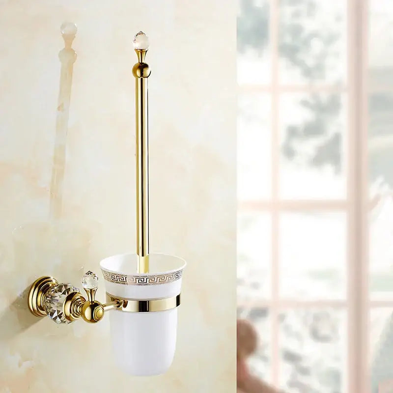 Gold Crystal Paper Holder