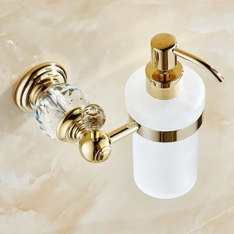 Gold Crystal Paper Holder