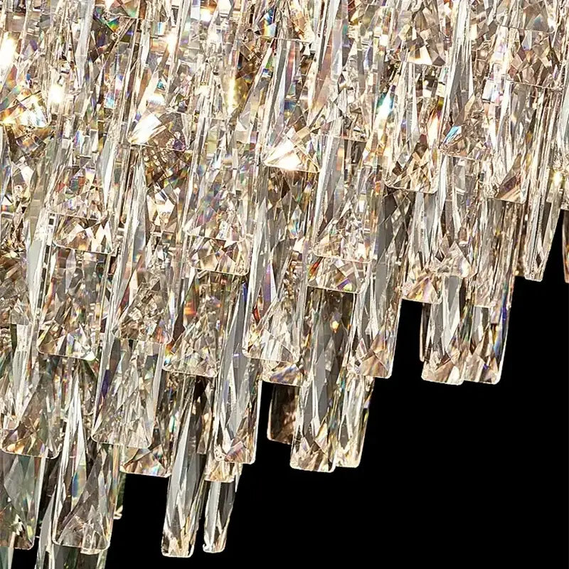 Glass Crown Chandelier