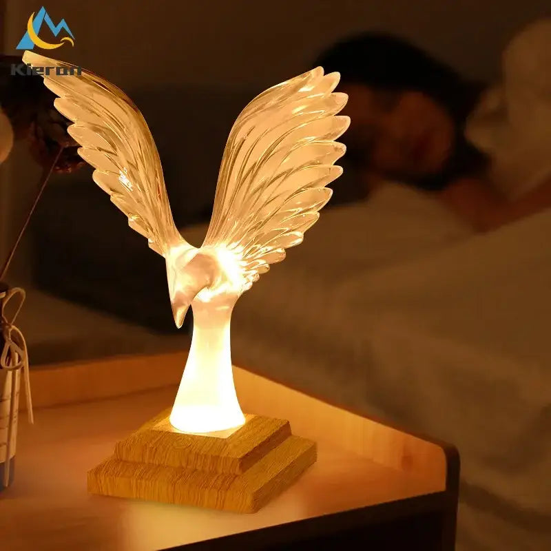 Crystal Eagle LED Lamp