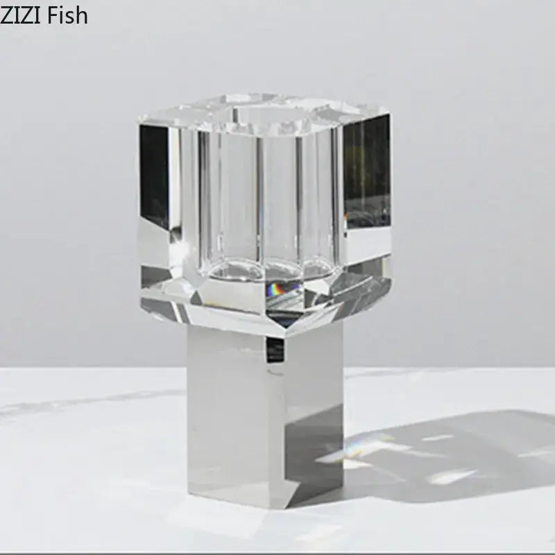 Clear Glass Fish Vase