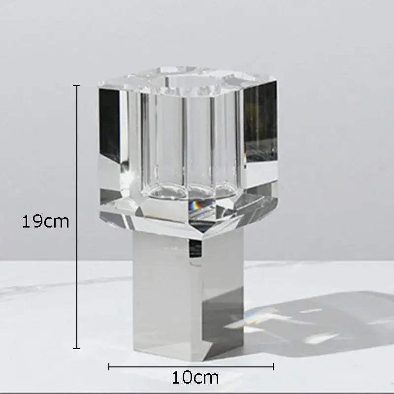 Clear Glass Fish Vase