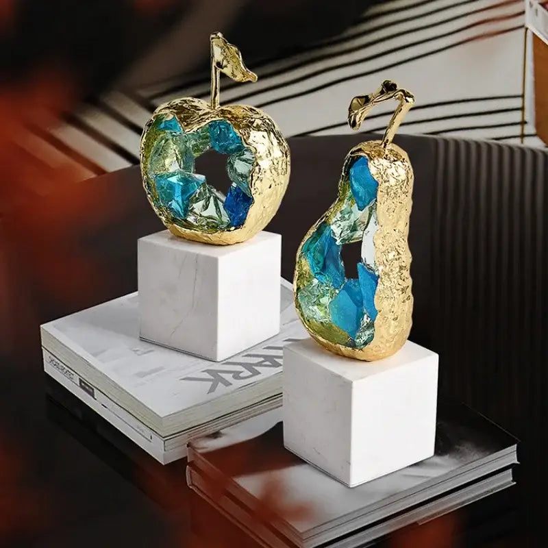 Glass Crystal Fruit Set