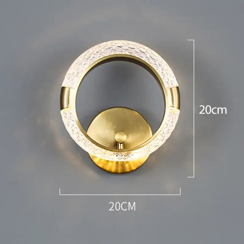 Gold Crystal Nordic Wall Sconce