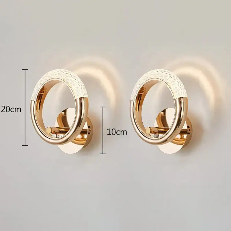 Gold Crystal Nordic Wall Sconce