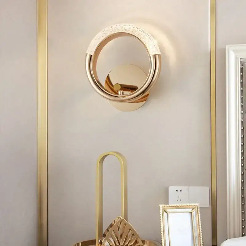 Gold Crystal Nordic Wall Sconce