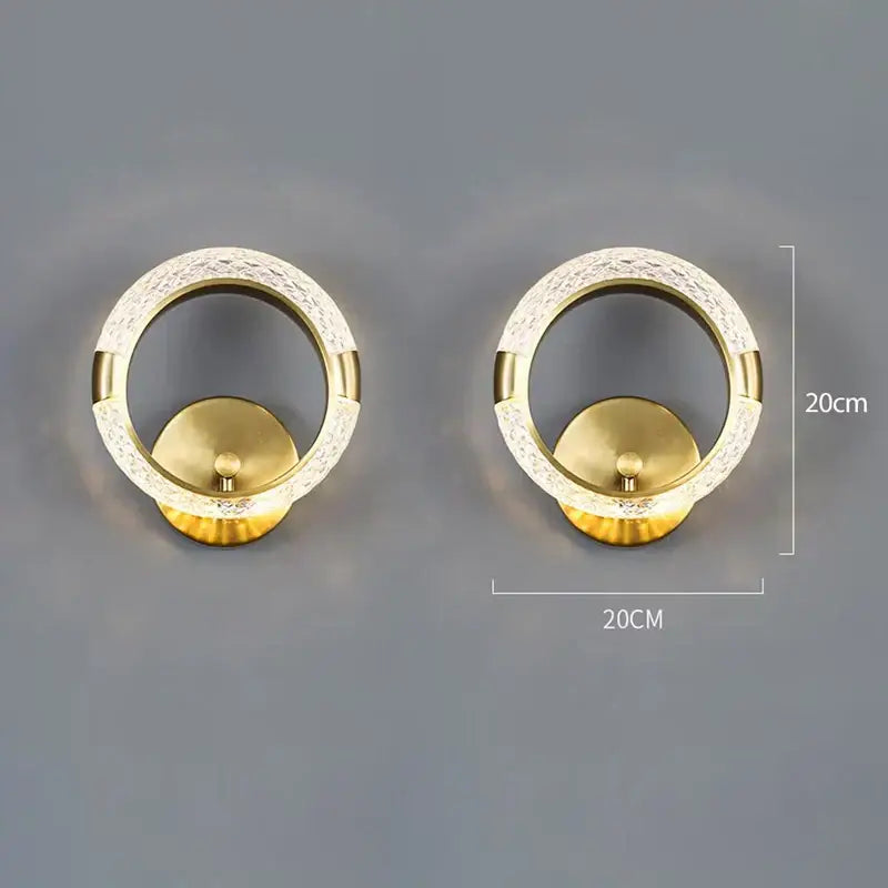 Gold Crystal Nordic Wall Sconce