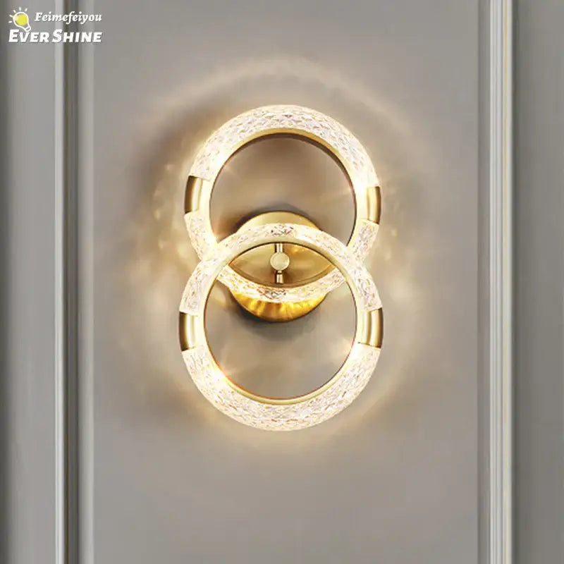 Gold Crystal Nordic Wall Sconce