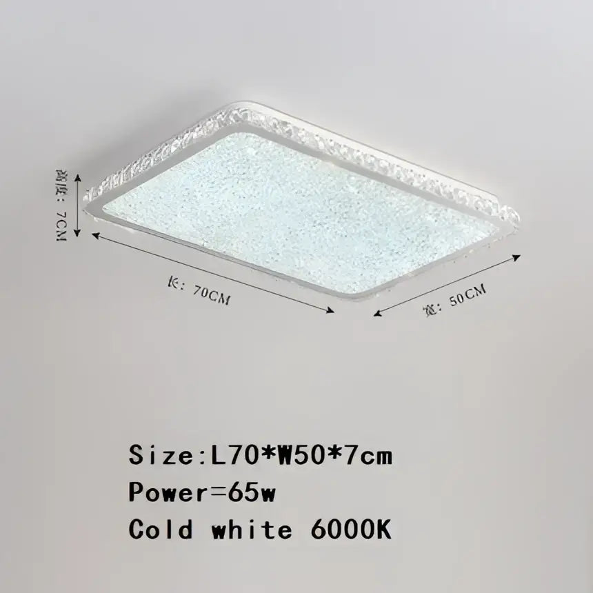 Crystal Frosted Ceiling Lamp