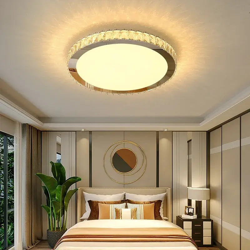 Crystal Frosted Ceiling Lamp