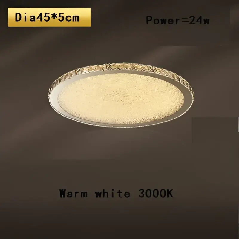 Crystal Frosted Ceiling Lamp