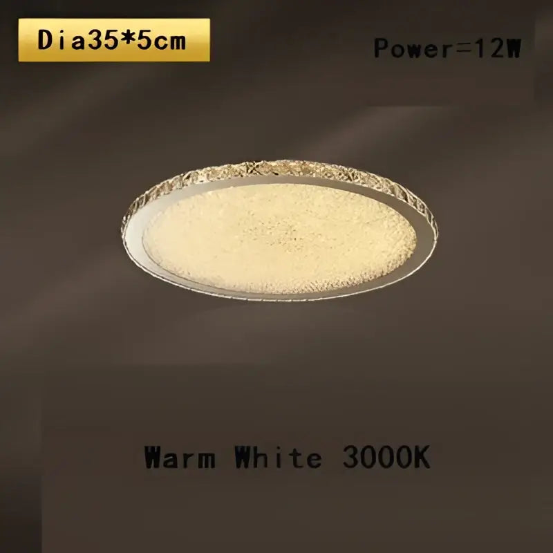 Crystal Frosted Ceiling Lamp