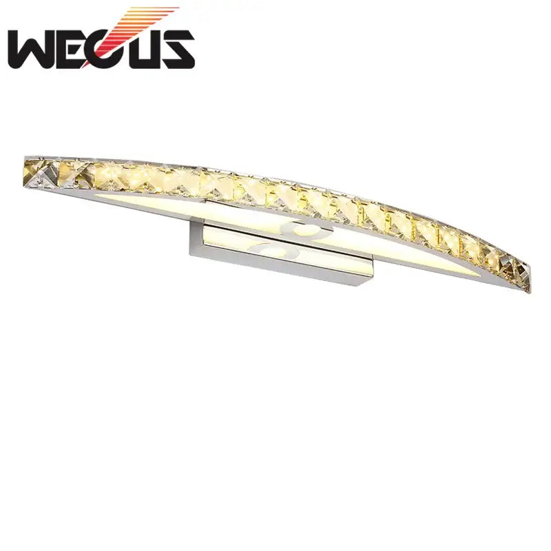 Chrome Amber Crystal Sconce