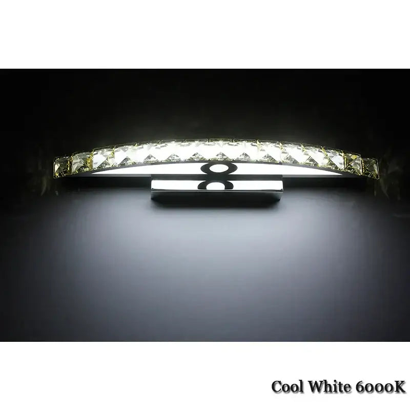 Chrome Amber Crystal Sconce