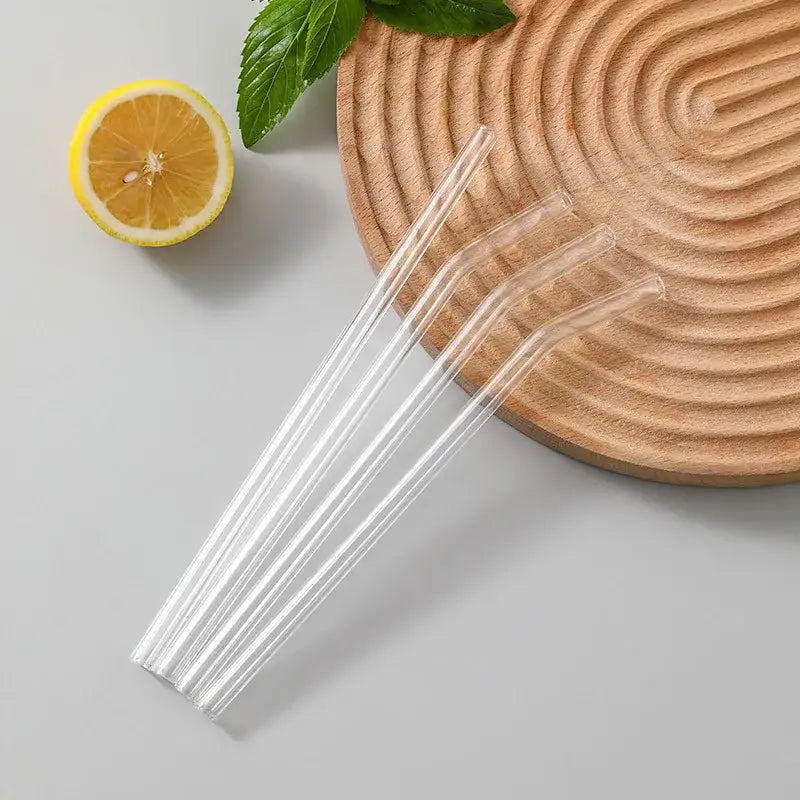 Clear Glass Drinking Straws