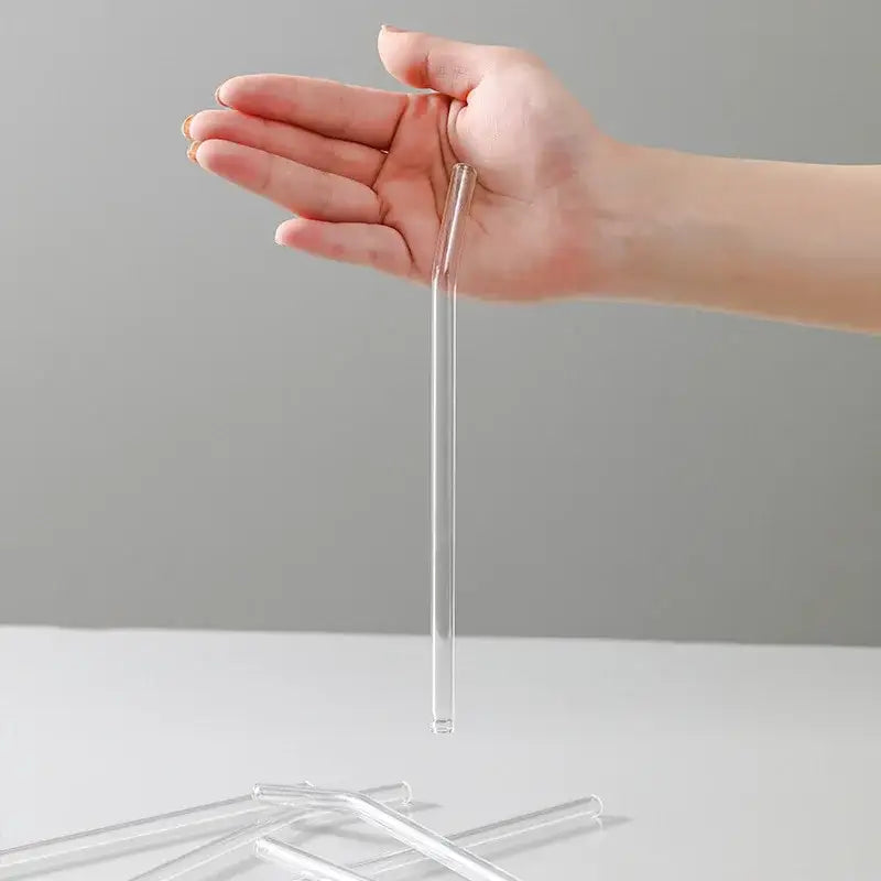 Clear Glass Drinking Straws