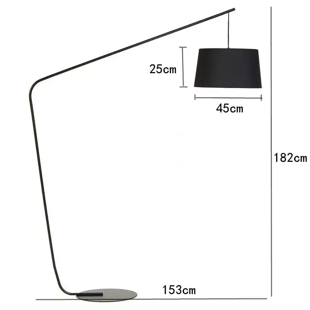 Matte Black LED Floor Lamp