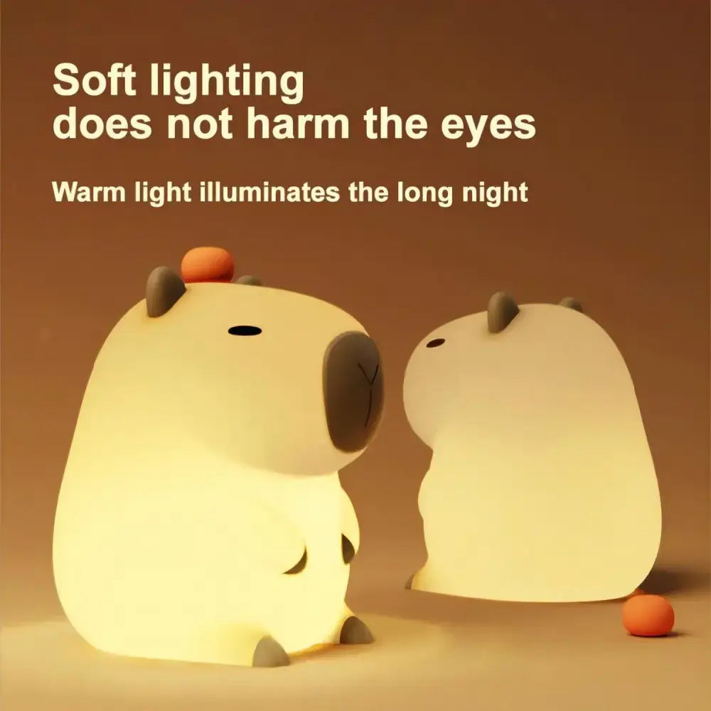 Beige Plush Capybara Light