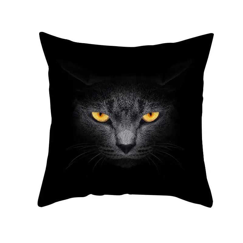 Black Cat Pillowcases Set