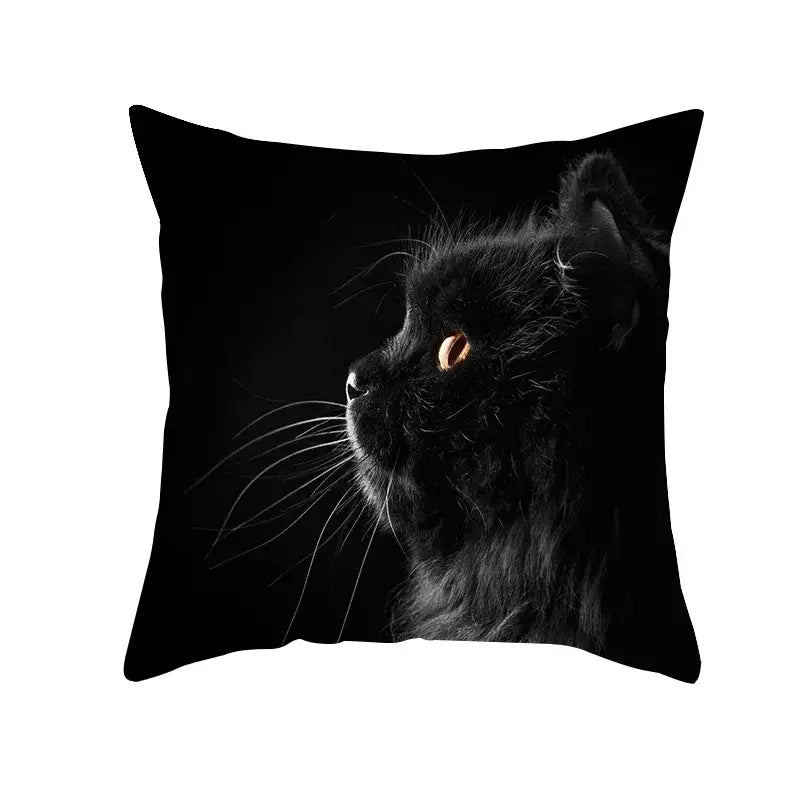 Black Cat Pillowcases Set