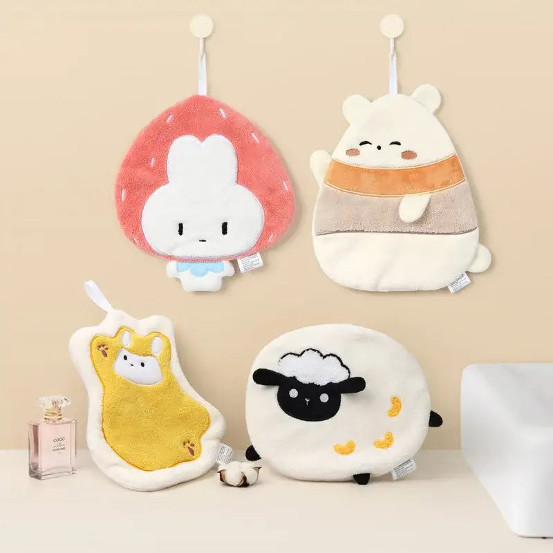 Coral Fleece Animal Towel