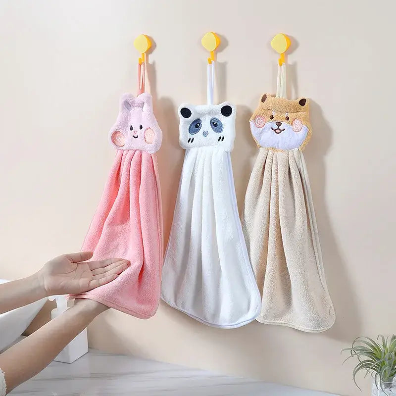 Coral Velvet Animal Towels