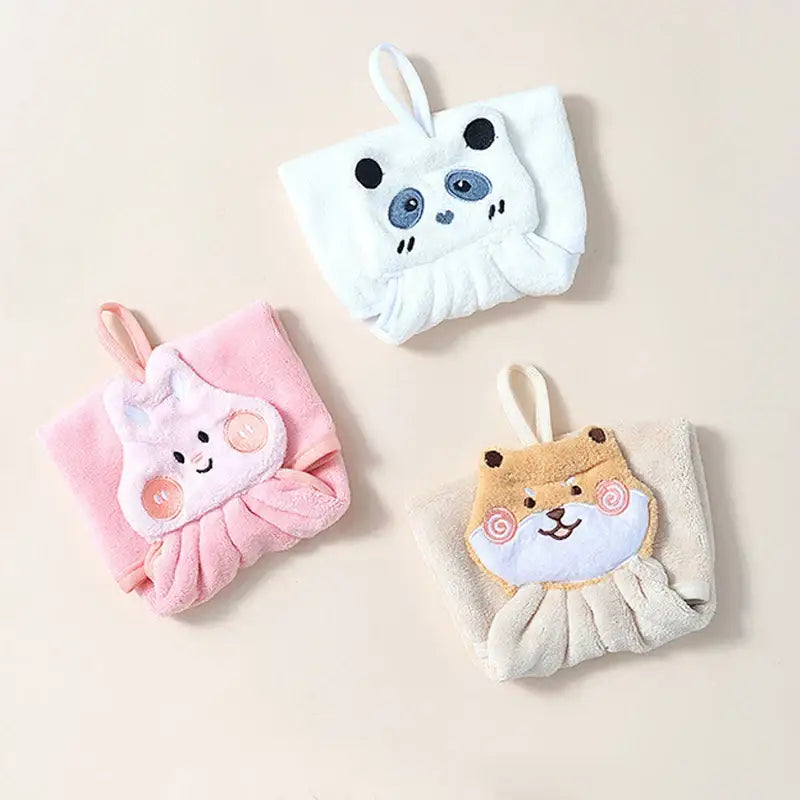 Coral Velvet Animal Towels