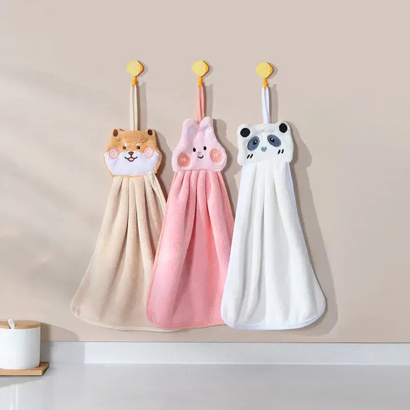 Coral Velvet Animal Towels