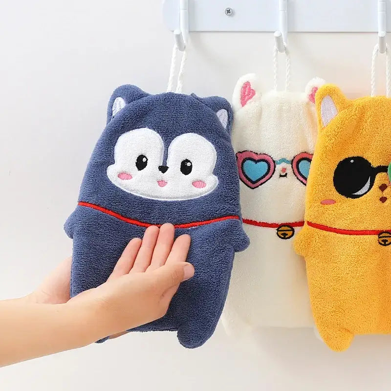 Thickened Plush Animal Towel