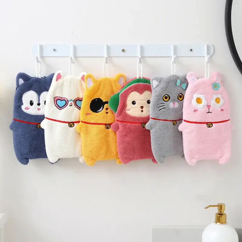 Thickened Plush Animal Towel