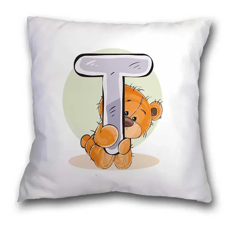 Bear Alphabet Pillow Case