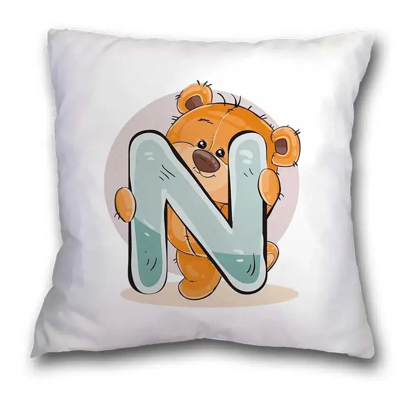 Bear Alphabet Pillow Case