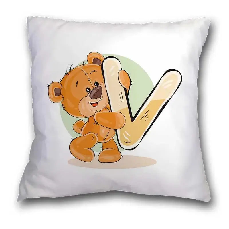 Bear Alphabet Pillow Case