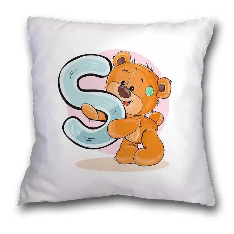 Bear Alphabet Pillow Case