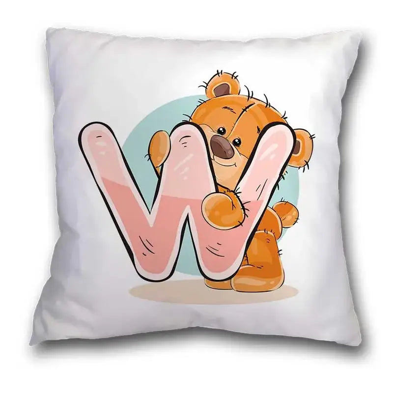 Bear Alphabet Pillow Case
