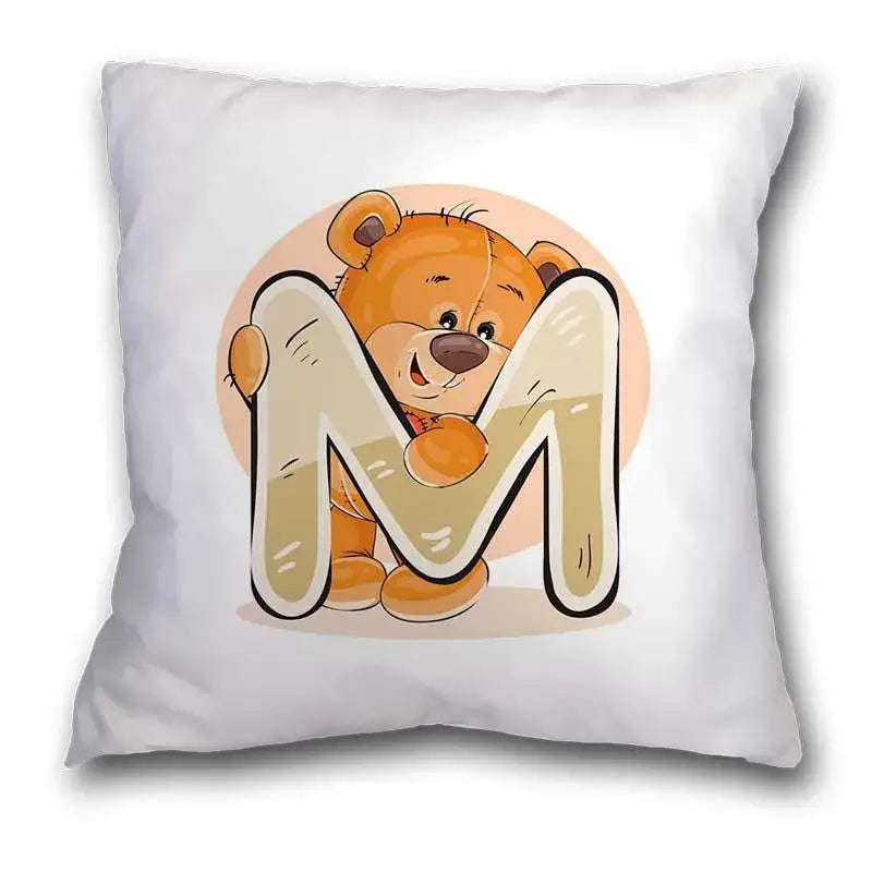 Bear Alphabet Pillow Case