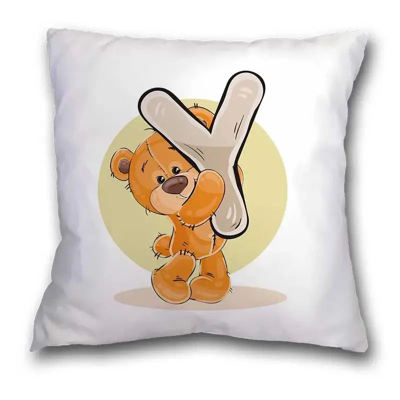 Bear Alphabet Pillow Case