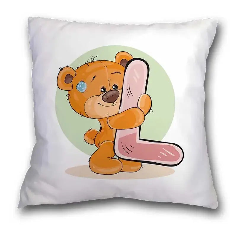 Bear Alphabet Pillow Case