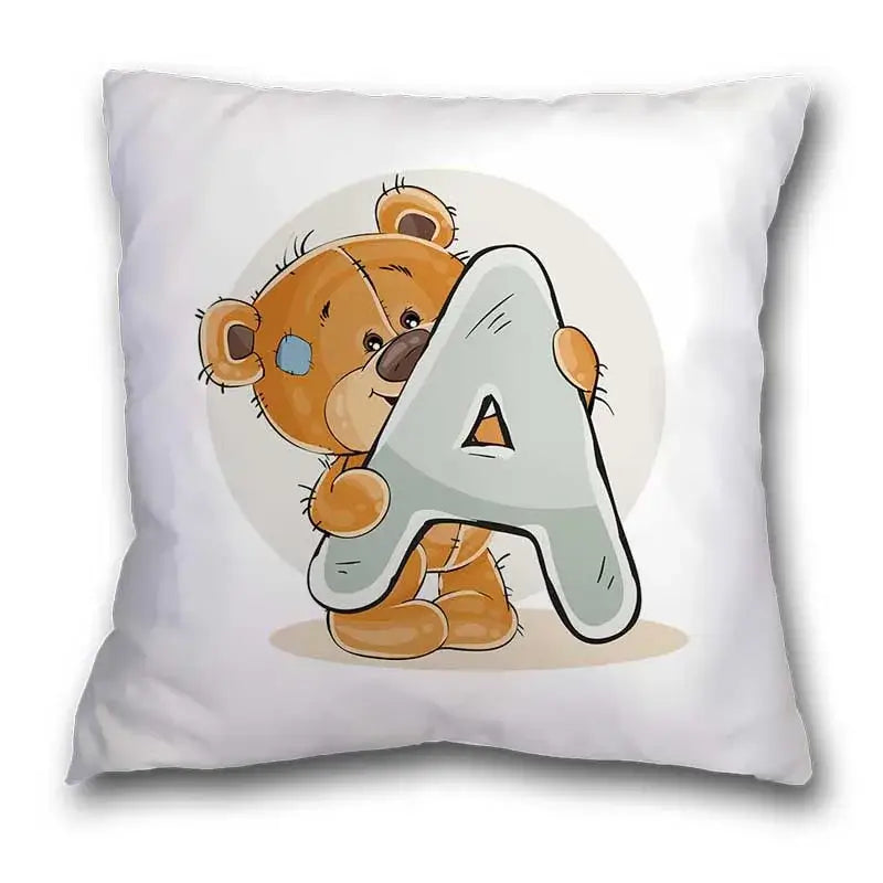 Bear Alphabet Pillow Case