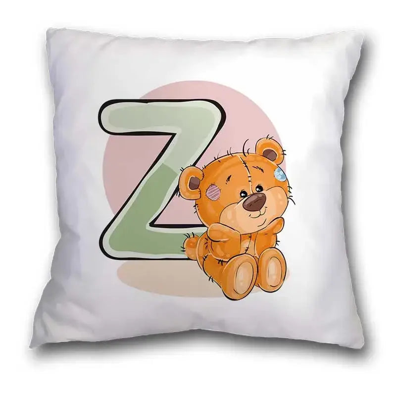 Bear Alphabet Pillow Case