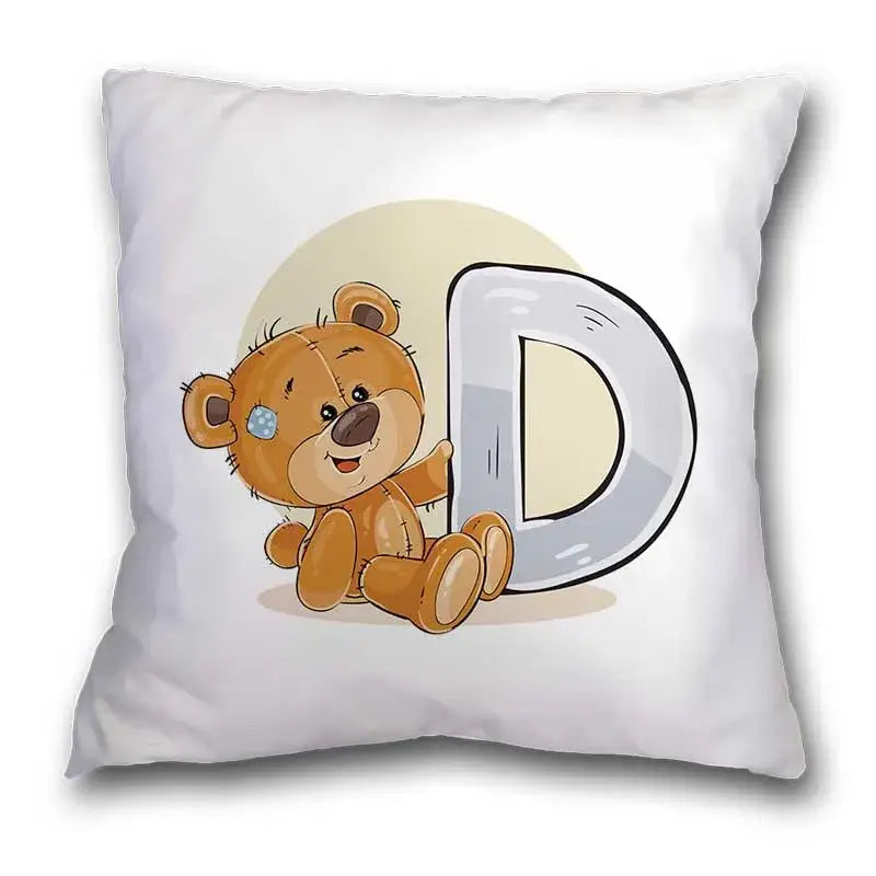 Bear Alphabet Pillow Case
