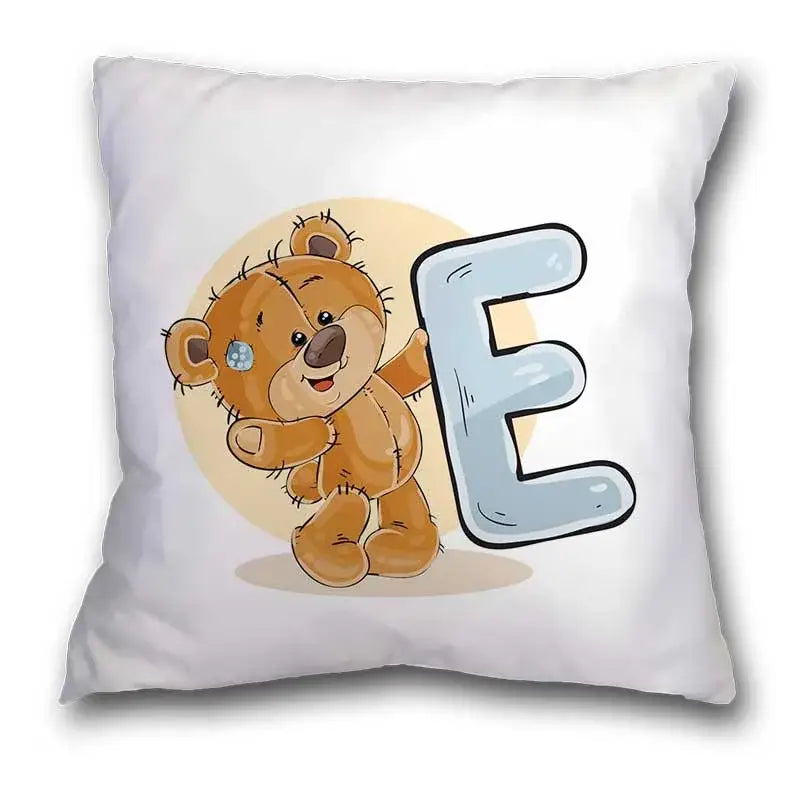 Bear Alphabet Pillow Case