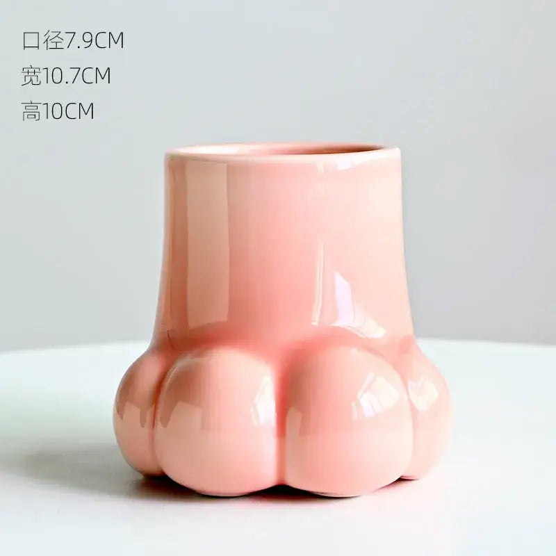 Cat Paw Ceramic Vase Set
