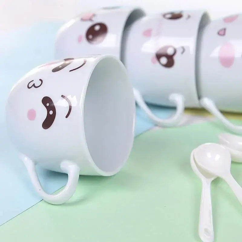 Porcelain Cartoon Mug Set