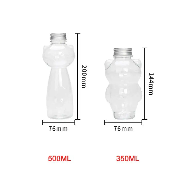 Plastic Cat Beverage Bottle