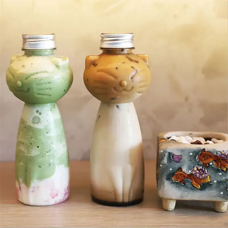Plastic Cat Beverage Bottle