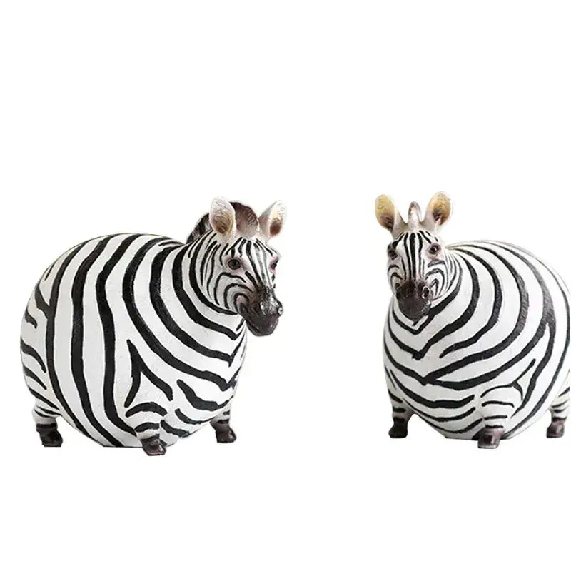 Zebra Resin Figurine Set